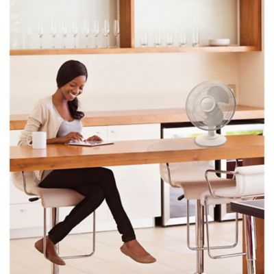 Image showing 5 th Lasko 12 in. Table Fan, White