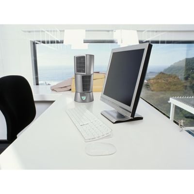 Image showing  6 in. Desktop Wind Tower Fan, Platinum