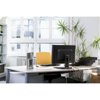 Image showing  6 in. Desktop Wind Tower Fan, Platinum