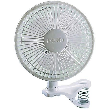 Lasko 6 in. Clip Fan, White