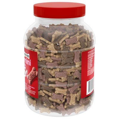Image showing  Mini's Beef, Chicken and Bacon Flavor Dog Biscuit Treats, 36 oz.