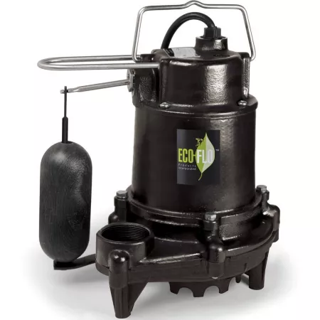 ECO-FLO Products Inc Cast Iron Electric Sump Pump 1/2 HP 115V 5 100 GPH Sump Pumps