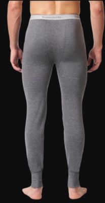 Image showing  Men's 2-Layer Cotton Long Johns Base Layer Bottoms