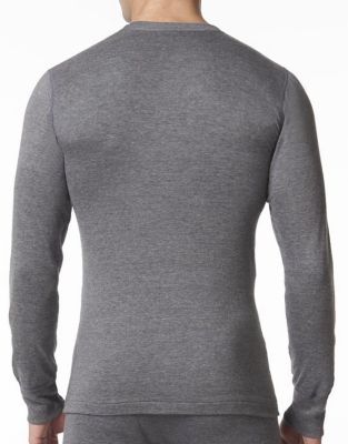 Image showing 2 th Stanfield's Men's Long-Sleeve 2-Layer Shirt, Charcoal Mix