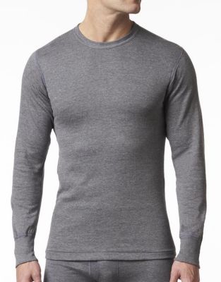 Image showing 1 th Stanfield's Men's Long-Sleeve 2-Layer Shirt, Charcoal Mix