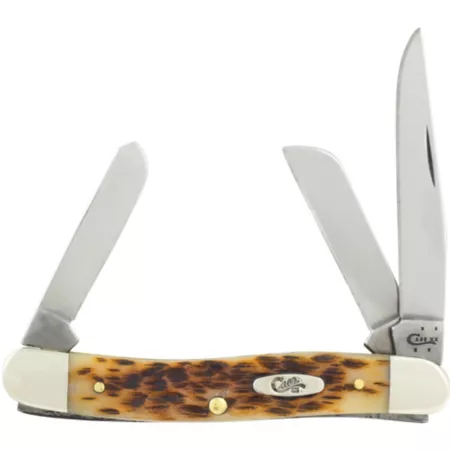 Case Cutlery 2.56" Medium CS Bone Stockman Knife Amber Knives