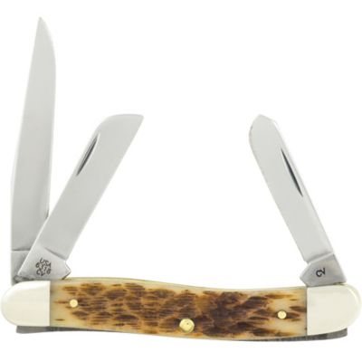 Image showing  2.56 in. Bone CS Medium Stockman Knife, Amber