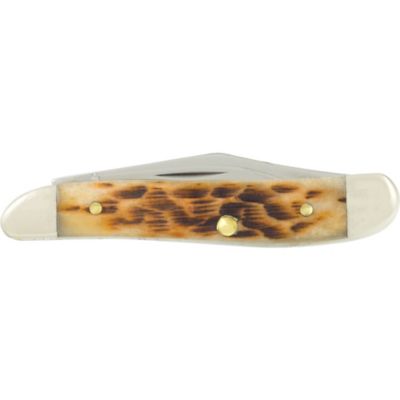 Image showing  2.13 in. Bone Peanut Pocket Knife, Amber