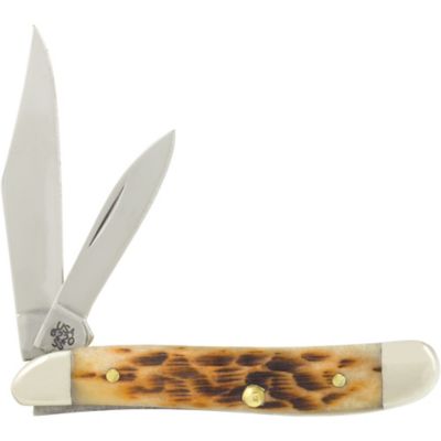 Image showing  2.13 in. Bone Peanut Pocket Knife, Amber