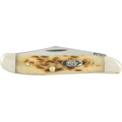 Image showing  2.13 in. Bone Peanut Pocket Knife, Amber