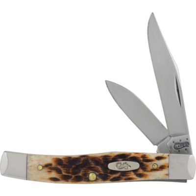 Case Cutlery 2.56 in. Bone CV Texas Jack Pocket Knife, Amber