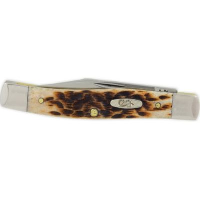 Image showing  2.56 in. Bone CV Texas Jack Pocket Knife, Amber