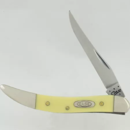 Case Cutlery 2.25 in CS Smooth Synthetic Texas Small Toothpick Knife Yellow Knives