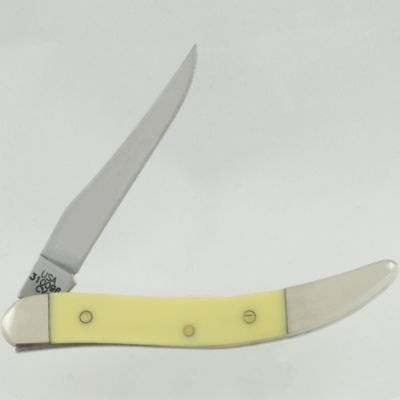 Image showing  2.25 in. Smooth Synthetic CS Small Texas Toothpick Knife, Yellow