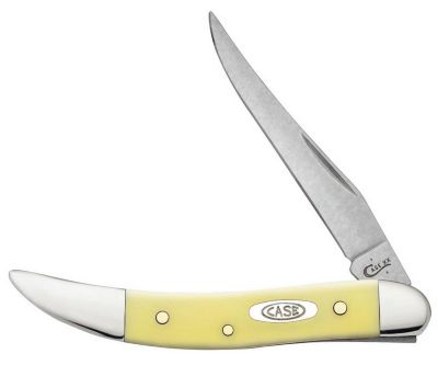 Image showing  2.25 in. Smooth Synthetic CS Small Texas Toothpick Knife, Yellow