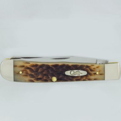 Image showing  3.25 in. Bone CS Trapper Knife, Amber