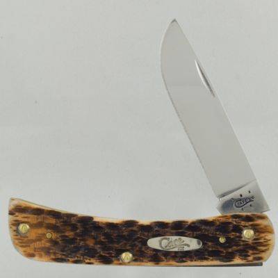 Case Cutlery 2.81 in. Bone Sod Buster Jr. Knife, Amber