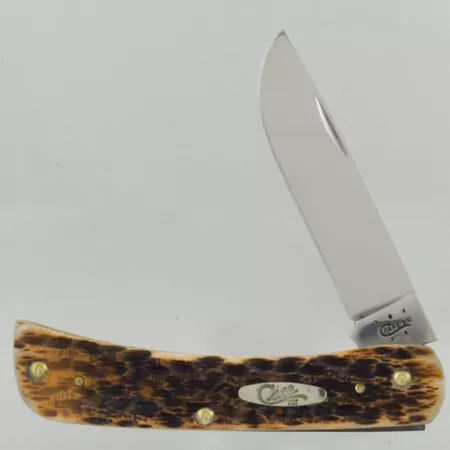 Case Cutlery 2.81 in Bone Sod Buster Jr Knife Amber Knives