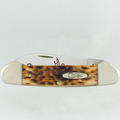 Image showing  2.63 in. Bone CS Canoe Pocket Knife, Amber
