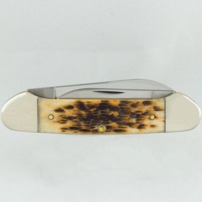 Image showing  2.63 in. Bone CS Canoe Pocket Knife, Amber