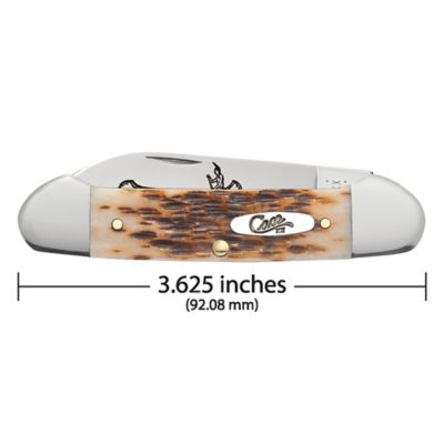 Image showing  2.63 in. Bone CS Canoe Pocket Knife, Amber