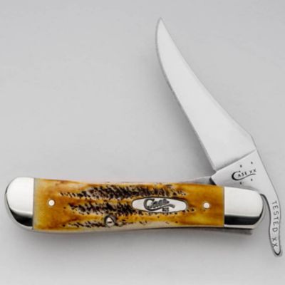 Case Cutlery 2.69 in. Case 6.5 BoneStag RussLock Pocket Knife