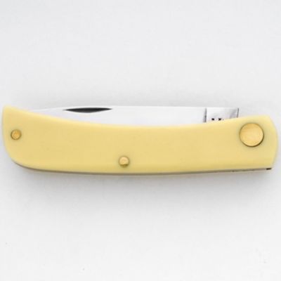 Image showing  2.81 in. Smooth Synthetic Sod Buster Jr Pocket Knife, Yellow