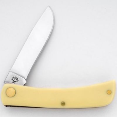 Image showing  2.81 in. Smooth Synthetic Sod Buster Jr Pocket Knife, Yellow