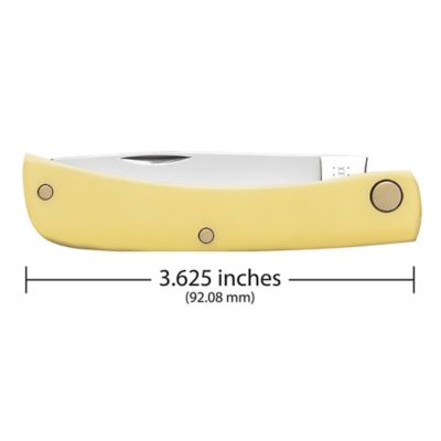 Image showing  2.81 in. Smooth Synthetic Sod Buster Jr Pocket Knife, Yellow