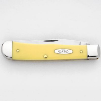 Image showing  3.25 in. Smooth Synthetic Trapper Pocket Knife, Yellow