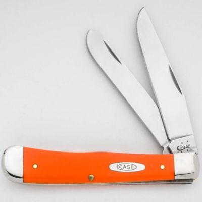 Case Cutlery 3.25 in. Smooth Synthetic Trapper Pocket Knife, Orange