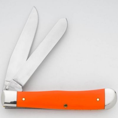 Image showing  3.25 in. Smooth Synthetic Trapper Pocket Knife, Orange