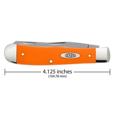 Image showing  3.25 in. Smooth Synthetic Trapper Pocket Knife, Orange