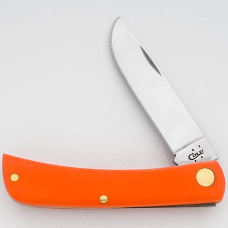 Case Cutlery 2.81 in. Smooth Synthetic Sod Buster Jr Pocket Knife, Orange