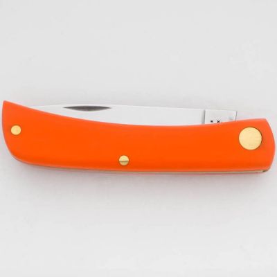 Image showing  2.81 in. Smooth Synthetic Sod Buster Jr Pocket Knife, Orange