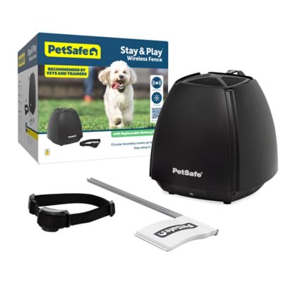 PetSafe Stay & Play Wireless Fence with Replaceable Battery Collar Not only did this invisible fence help keep my dog from the fence it was super easy to set up