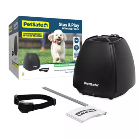 PetSafe Stay and Play 3/4 Acre Wireless Fence with Replaceable Battery Collar Wireless Fencing