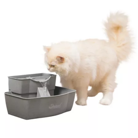 PetSafe 100 oz Tiered Plastic Pet Water Fountain Pet Waterers & Fountains