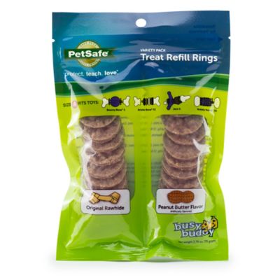 PetSafe Busy Buddy Dog Chew Treat Ring Variety Pack, Small