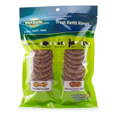 PetSafe Rawhide Treat Rings, Variety pk., 24 Count