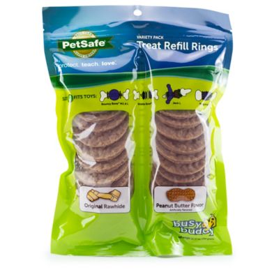 PetSafe Rawhide Treat Rings, Variety pk., 24 Count, Large