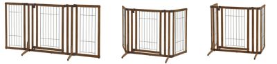 Image showing 5 th Richell 32 in. Premium Plus Freestanding Wooden Pet Gate with Door
