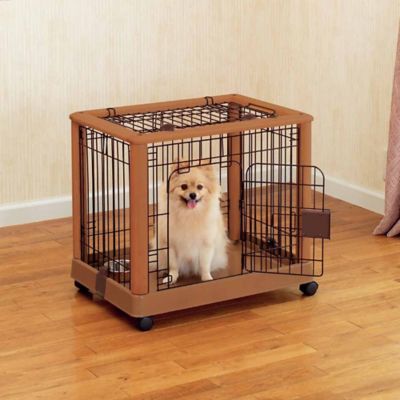Image showing  Mobile 1-Door Rubberwood Pet Pen, 25.2 in.