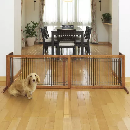 Richell Freestanding Pet Gate Large 39.8-in to 71.3-in Pet Gates