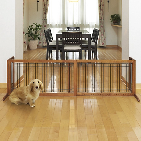 Richell Freestanding Pet Gate, Large, 39.8 in. to 71.3 in.