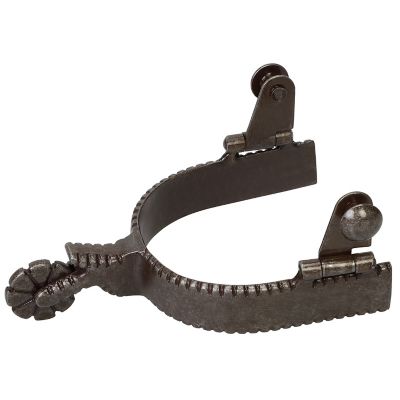 Weaver Leather Plain Spurs, Buffed Brown, 3/4 in. Band