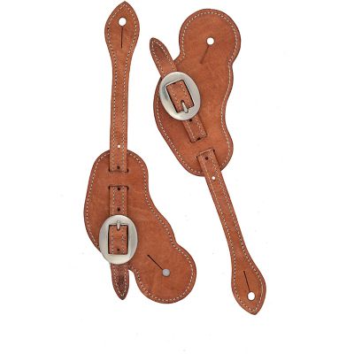 Weaver Leather Men's Buckaroo Oiled Harness Leather Spur Straps