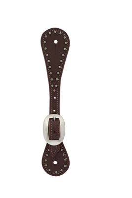Weaver Leather Unisex Oiled Harness Leather Spur Straps with Spots
