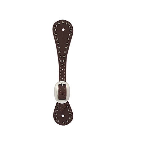Weaver Leather Unisex Oiled Harness Leather Spur Straps with Spots