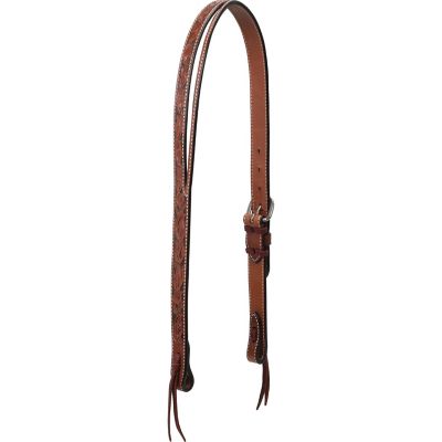 Weaver Leather Turquoise Cross Floral Carved 1-Belt Headstall at ...